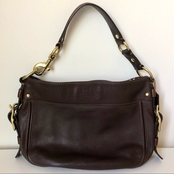 Coach Handbags - Coach Dark Brown Purse